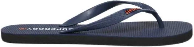 Superdry - Core Essential - Badslippers - Zwart - Rubberen Bandjes