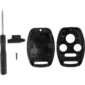 Auto Sleutelhanger Shell 3 + 1 Sleutel Behuizing met Schroevendraaier H09 - afstandsbediening Sleutelhanger Ongesneden Shell Case - Honda Accord 2003 2004 2005 2006 2007 2008 - vervanging .