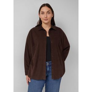 s.Oliver Curve blouse donkerbruin