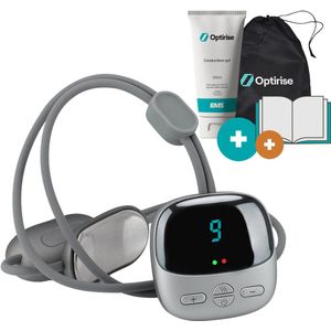 Nekmassage Apparaat - Massage Apparaat Incl. Contactgel & E-Book - Warmtefunctie - Massage Gun - Handsfree Gerbuik - Incl. Contactgel & E-Book - Voor Rug, Nek & Schouder - Spierstimulator - Spier Massage Apparaat - TENS - EMS - Warmte