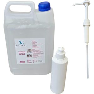 ULTRASOUND GEL 5000ml LASER GEL met Aloë Vera + Pomp + 250ml Tube - Compatibel RF, HIFU en EMS GEL - IPL Gel 5000ml - Diode Ontharing Gel - Cosmetische Gel NG Medical