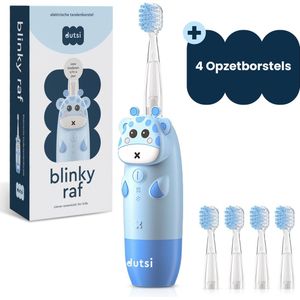 Dutsi Blinky Raf - Elektrische tandenborstel kind - Baby tandenborstel - Oplaadbaar en met Smart™ Timer - Blauw - 0 t/m 6 Jaar