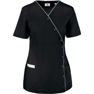 Schort/Tuniek/Werkblouse Dames M WK. Designed To Work Black 65% Polyester, 35% Katoen