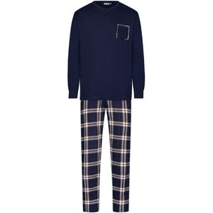 Pastunette - Midnight Mode - Pyjama - Blauw Geruit - Katoen