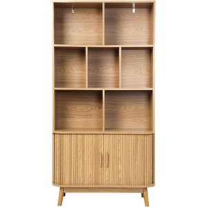 Boekenkast met 2 schuifdeuren H157,5 cm - ERNEST