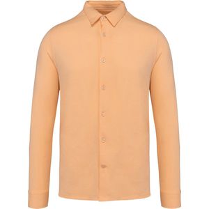 Native Spirit Ecologisch herenoverhemd van jersey NS510 - Pastel Apricot - M