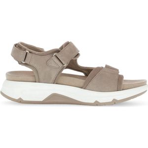 Gabor - 66.889.43 - Dames Rollende Wandelsandaal - Beige - Leder