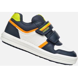 GEOX ARZACH JONGENS Sneakers - MARINEBLAUW/FLUO GROEN - Maat 26