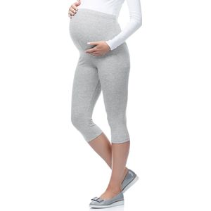 Be Mammy - BE-Leggings-03 - Capri - Zwangerschapsleggings - Melee - Viscose