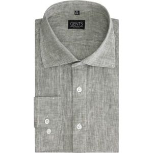 GENTS - Linnenstructuur - Katoen - Mosgroen - Maat EU42/L