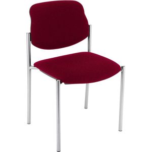 Stapelstoel Styl, B 450 x D 460 x H 470 mm, verchroomd of aluminium zilverkleurig frame, verschillende kleuren