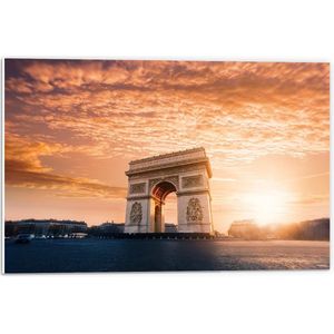 Forex - Arc de Triomphe in Parijs - 60x40cm Foto op Forex