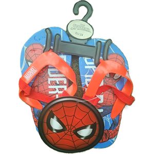 Spiderman Marvel teenslippers maat 24 blauw of rood