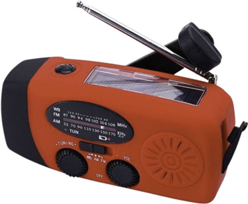 Noodradio - Oplaadbaar - AM/FM - Compact - Met Powerbank en LED-zaklamp