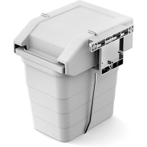 ESSENZA - Kiepafvalbak Inbouw - Grijs - 8 Liter - Met Kiep Functie