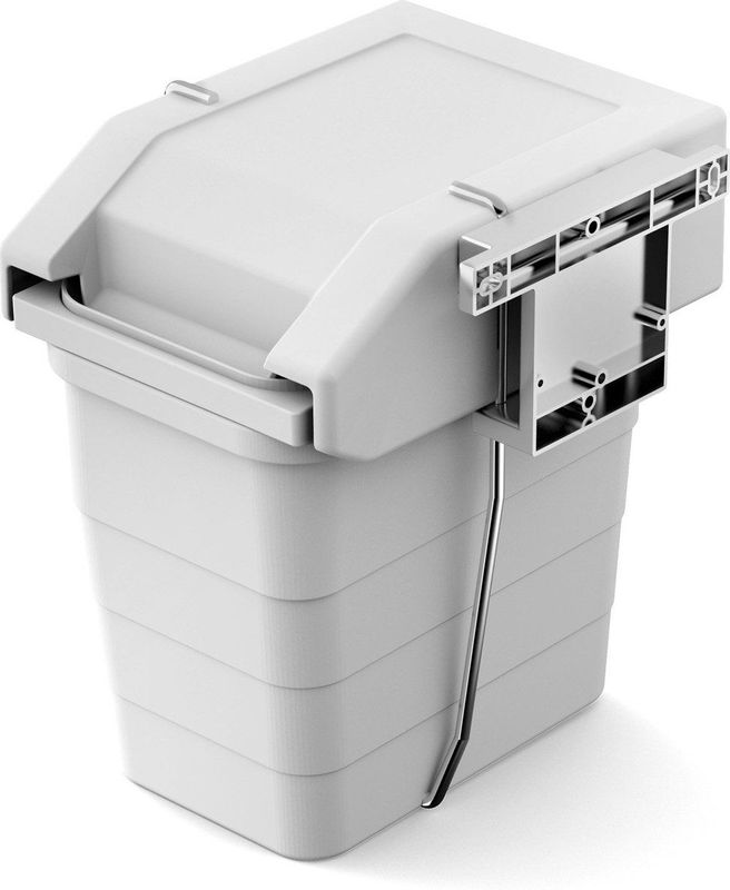 ESSENZA - Kiepafvalbak Inbouw - Grijs - 8 Liter - Met Kiep Functie