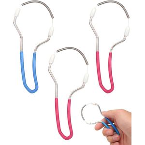 3 Stuks Draagbare Metalen Gezichts-Epilator voor Effectieve en Comfortabele Ontharing