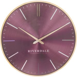 Riverdale - Wandklok Milena Rond - Ø40cm - ruby Paars