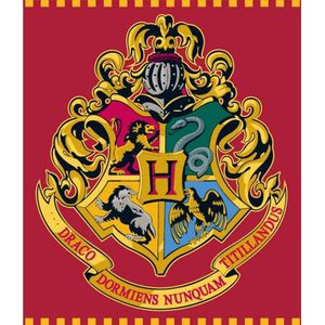 Harry Potter - Fleeceplaid - Rood - Dormiens - 120 x 150 cm