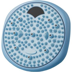 Ronde acupressuurplaat Super Jogging voetmassagemat - Blauw
