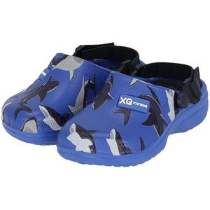 XQ Footwear - Tuinklompen - Haai - Blauw - Maat 27/28
