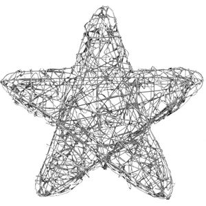 Star Trading LED buitenlamp ster 'Ole', handgemaakt, zilver, Ø 63cm