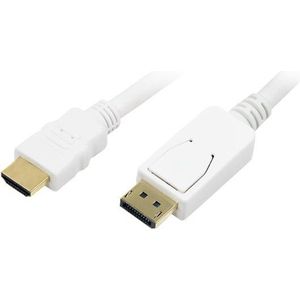DisplayPort naar HDMI kabel - DP 1.1 / HDMI 1.3 (Full HD 1080p) / wit - 2 meter