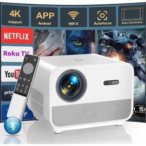 1080p FHD 4K Beamer Met WiFi en Bluetooth – Thuisbioscoop Projector