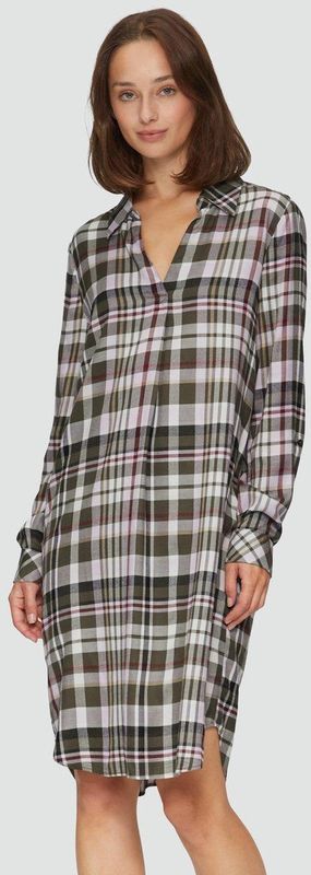 Jurk - Viscose - Met Afgeronde Zoom