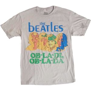 The Beatles - Ob-La-Di Heren T-shirt - M - Grijs