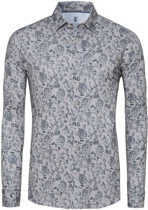 Desoto - Overhemd Corduroy Optics - Beige - Casual