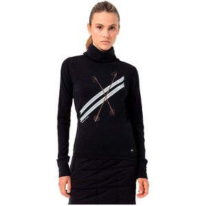 Super.natural - Kryssede Ski - Sweatshirt - Zwart - Dames