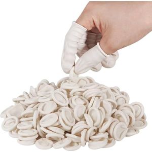 ComfiCare® Latex Vingercondooms Medium 50 stuks - Latex Vinger Beschermers - Hulpmiddelen voor Hygiene/Zorg - Vingerbeschermers voor Horeca/Salons - Wit