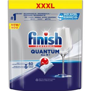 Finish - PowerBall - Quantum - All in 1 - Vaatwastabletten - 60 Capsules