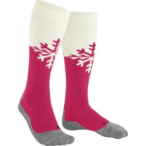 Falke Sport Skisokken SK2 Snowflake Roze/Wit