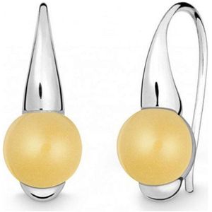 Quinn - zilveren oorbellen met citrien - 035770911