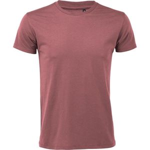SOLS Heren Regent Slim Fit T-Shirt met korte mouwen (Oud Roze)