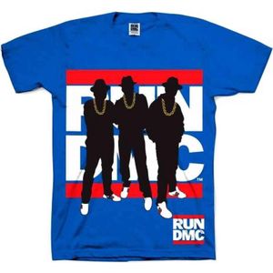 Run DMC Heren Tshirt -2XL- Silhouette Blauw