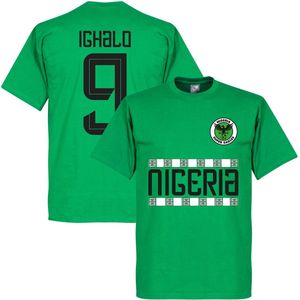 Nigeria Pattern Ighalo 9 T-Shirt - Groen - M