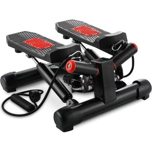 Tumex - Stepper met Display - Stepper Fitness - Verstelbare Weerstand - 120 kg Capaciteit - Voor Full Body Workout - Met Weerstandsbanden
