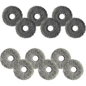 12 x vervangende dweilpads voor Dreame L10s Pro Ultra Heat, L10 Ultra/Prime/Dreamebot L10s Plus, L10s Pro Gen 2 L20 Ultra microvezel/chenille wisdoeken, reserveonderdelen