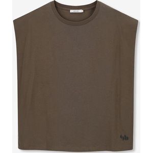 Sissy-Boy - Donkergroen mouwloos T-shirt