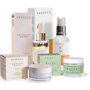 (Verzorgende bundel) Oliva Face Cream & Rozen Gezichtsolie & Vit C en Retinol Serum & Oogcrème - eye cream - dagcreme - moisturizer - nachtcreme - skincare - gezichtsverzorging - vitamine c - gezichtscreme