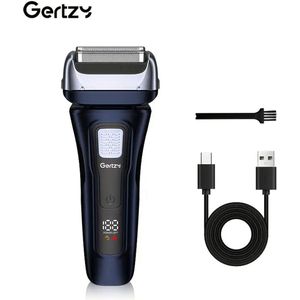 2in1 Gertzy Scheerapparaat - Digitale Full Body Shaver + Precisie/Baardtrimmer - Usb-Oplaadbare 2in1 Shaver - Perfecte Reiseditie - Ultieme Lichaamshaar Verzorging voor Dames en Heren - Kleur: Blauw