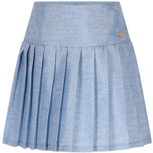Le Chic winter rok meisjes - blauw - Twinny - geplooid, glitter