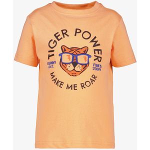 TwoDay jongens T-shirt met tijger oranje - Maat 110