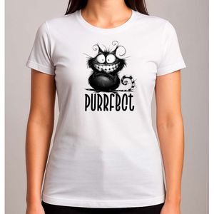 Purrfect Mommy - T Shirt - Cat - CuteCat - CatLover - CatLife - Kat - LieveKat - GrappigeKat - KattenLiefhebber - BestMom - MamaLeven