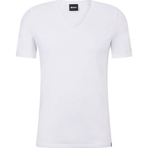 HUGO BOSS Motion stretch T-shirt slim fit (1-pack) - heren T-shirt V-hals - wit - Maat: XL