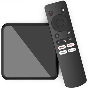 Enzoda - Android 12 - TV Box - Chromecast 4K - Bluetooth & Wifi 6 - Google Stemassistent
