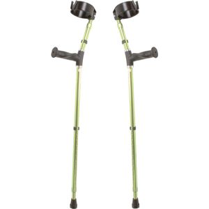 Premis - Elleboogkrukken - Groen - Ergonomisch Handvat - Verstelbare Hoek - Per Paar